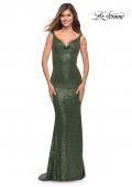 Picture of: Long Stretch Sequin Gown with Low Back, Style: 30187, Detail Picture 3