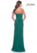 Picture of: Stunning Long Gown with Sheer Waist and High Slit in Emerald, Style: 31058, Detail Picture 7