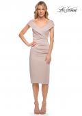 Picture of: Chic Short Evening Dress with Pleating in Pink, Style: 30110, Detail Picture 7