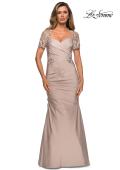 Picture of: Satin Evening Dress with Lace and Scoop Neckline, Style: 27989, Detail Picture 12