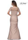 Picture of: Satin Evening Dress with Lace and Scoop Neckline, Style: 27989, Detail Picture 13
