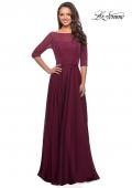 Picture of: Modern gown with beaded bodice and empire waist in Garnet, Style: 25011, Detail Picture 1