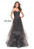 Picture of: Tulle Ball Gown with Sweetheart Neckline in Gunmetal, Style: 25446, Detail Picture 2