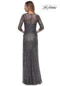 Picture of: Sequin Evening Gown with Knot Detail on Front, Style: 27930, Detail Picture 4