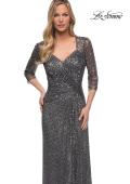 Picture of: Sequin Evening Gown with Knot Detail on Front, Style: 27930, Detail Picture 5