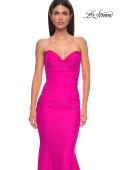 Picture of: Simple Jersey Mermaid Prom Dress with Sweetheart Neckline in Hot Fuchsia, Style 32872, Detail Picture 21