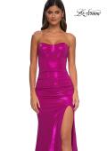 Picture of: Stunning Metallic Prom Dress with Sweetheart Neckline in Hot Pink, Style: 32757, Detail Picture 13