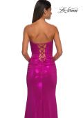 Picture of: Stunning Metallic Prom Dress with Sweetheart Neckline in Hot Pink, Style: 32757, Detail Picture 14