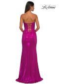 Picture of: Stunning Metallic Prom Dress with Sweetheart Neckline in Hot Pink, Style: 32757, Detail Picture 4
