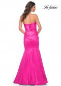 Picture of: Strapless Mermaid Stretch Satin Prom Dress in Pink, Style: 31980, Detail Picture 5