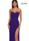 Picture of: Rhinestone Embellished Strapless Prom Dress with Boning in Indigo , Style: 32422, Main Picture