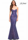 Picture of: Unique Long Sequin Strapless Gown with Sweetheart Top in Purple, Style: 30743, Detail Picture 1