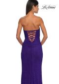 Picture of: Rhinestone Embellished Strapless Prom Dress with Boning in Indigo , Style: 32422, Detail Picture 4