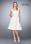 Picture of: Knee Length Evening Dress with Pockets in Ivory, Style: 24898, Detail Picture 1