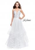 Picture of: Ball Gown with Tulle Skirt and Lace Beading in Ivory, Style: 25762, Detail Picture 2