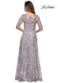 Picture of: Cap Sleeve Long Evening Gown with Lace Detailing, Style: 27854, Detail Picture 4