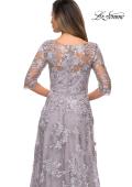 Picture of: Cap Sleeve Long Evening Gown with Lace Detailing, Style: 27854, Detail Picture 6