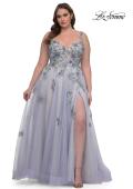 Picture of: Lavender A-Line Plus Size Prom Dress with Lace in Lavender , Style: 32412, Main Picture