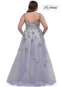Picture of: Lavender A-Line Plus Size Prom Dress with Lace in Lavender , Style: 32412, Back Picture