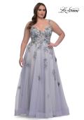 Picture of: Lavender A-Line Plus Size Prom Dress with Lace in Lavender , Style: 32412, Detail Picture 1