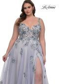 Picture of: Lavender A-Line Plus Size Prom Dress with Lace in Lavender , Style: 32412, Detail Picture 2