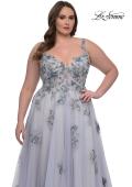 Picture of: Lavender A-Line Plus Size Prom Dress with Lace in Lavender , Style: 32412, Detail Picture 4