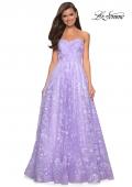 Picture of: Strapless A-Line Gown with Floral Embroidery in Lavender, Style: 27746, Main Picture