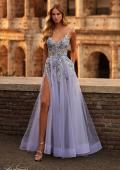 Picture of: Two Tone Lace Embellished Tulle Prom Dress in Lavender, Style: 32288, Main Picture