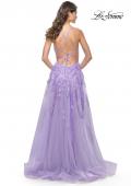 Picture of: Fabulous A-Line Gown Embellished with Sequin Beaded Applique in Lavender, Style: 32032, Detail Picture 8