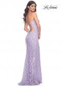 Picture of: Beautiful Prom Dress with Rhinestone and Flower Detail in Lavender, Style: 31993, Detail Picture 9