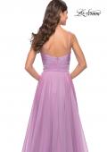 Picture of: Chiffon Dress with Pleated Bodice and Pockets in Lavender, Style: 31500, Detail Picture 12