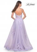Picture of: A-Line Tulle Prom Dress with Scattered Lace Applique in Lavender, Style: 31939, Detail Picture 13