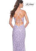 Picture of: Beautiful Prom Dress with Rhinestone and Flower Detail in Lavender, Style: 31993, Detail Picture 14
