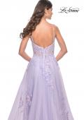 Picture of: A-Line Tulle Prom Dress with Scattered Lace Applique in Lavender, Style: 31939, Detail Picture 15