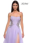 Picture of: Tulle A-line Prom Dress with Beautiful Rhinestone Side Detail in Lavender , Style 32767, Detail Picture 16