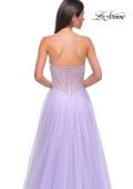 Picture of: Tulle A-line Prom Dress with Beautiful Rhinestone Side Detail in Lavender , Style 32767, Detail Picture 17
