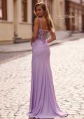 Picture of: Fabulous Prom Dress with Multi Color Lace Bodice in Lavender , Style: 33025, Back Picture