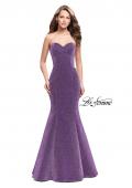 Picture of: Form Fitting Mermaid Prom Dress with Open Back in Lavender, Style: 25811, Detail Picture 1