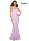 Picture of: Chic Jersey Gown with Sweetheart Neckline in Lavender, Detail Picture 1
