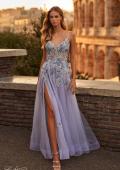Picture of: Two Tone Lace Embellished Tulle Prom Dress in Lavender, Style: 32288, Detail Picture 1