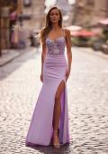 Picture of: Fabulous Prom Dress with Multi Color Lace Bodice in Lavender , Style: 33025, Detail Picture 1