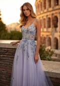 Picture of: Two Tone Lace Embellished Tulle Prom Dress in Lavender, Style: 32288, Detail Picture 3