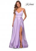 Picture of: A-line Gown with Double Rhinestone Belt Detail in Lavender, Style: 28385, Detail Picture 5