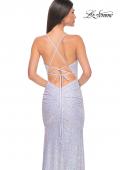 Picture of: Stretch Sequin Fitted Prom Dress with Open Back in Lavender, Style: 32331, Detail Picture 6