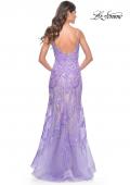 Picture of: Mermaid Sequin and Beaded Embellished Prom Dress in Pastels in Lavender, Style: 32333, Detail Picture 6
