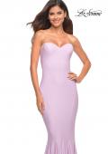 Picture of: Chic Jersey Gown with Sweetheart Neckline in Lavender, Detail Picture 7