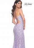 Picture of: Beautiful Prom Dress with Rhinestone and Flower Detail in Lavender, Style: 31993, Detail Picture 7