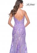 Picture of: Mermaid Sequin and Beaded Embellished Prom Dress in Pastels in Lavender, Style: 32333, Detail Picture 7