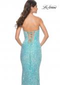 Picture of: Strapless Sweetheart Mermaid Sequin Prom Gown in Light Aqua, Style: 32092, Detail Picture 4
