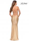 Picture of: Jersey Dress with Sparkling Rhinestone Illusion Bodice, Style: 30477, Detail Picture 12